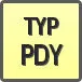 Piktogram - Typ: PDY